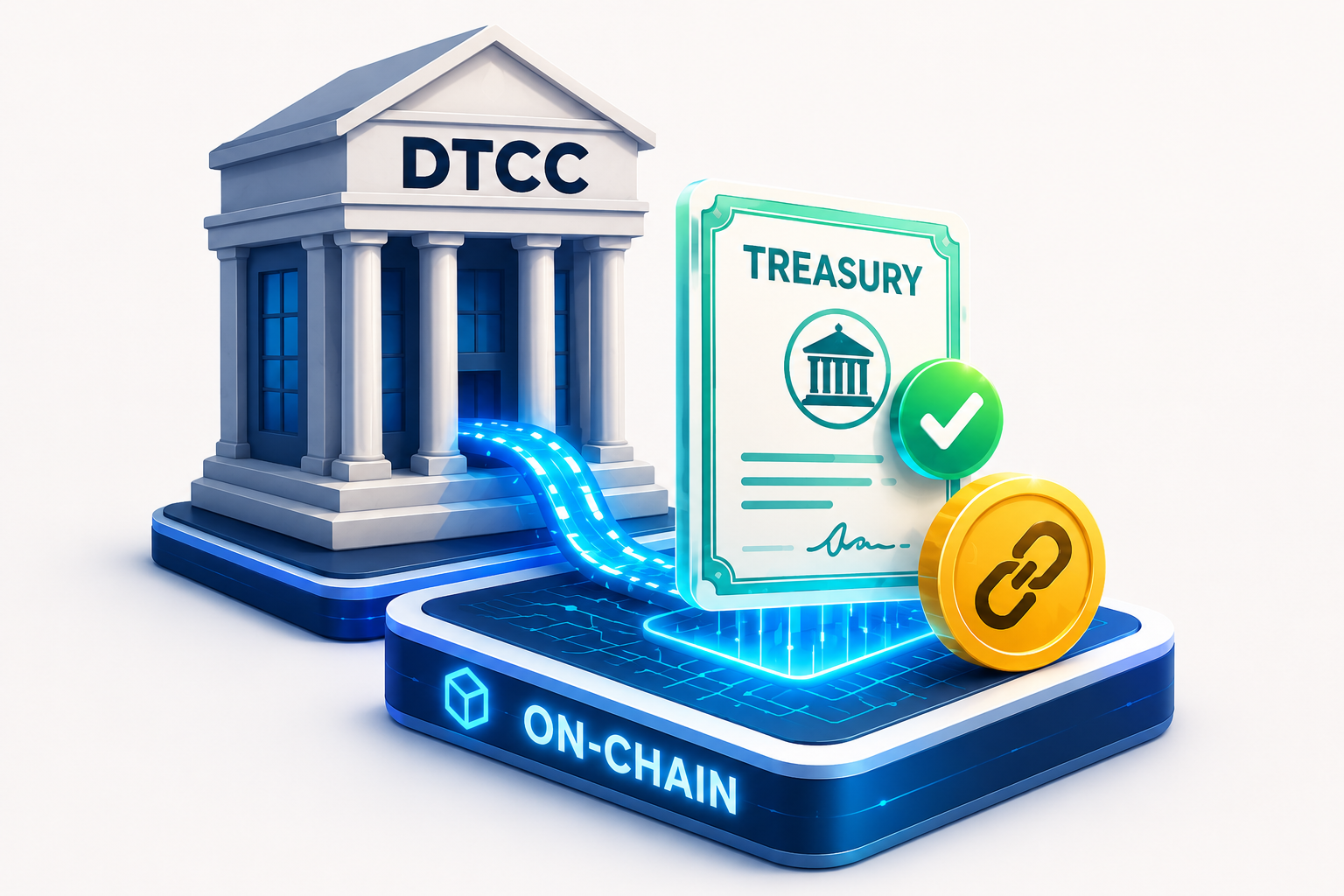 The DTCC Just Started Putting Treasuries On-Chain. Seven Things That Change for Builders This Month