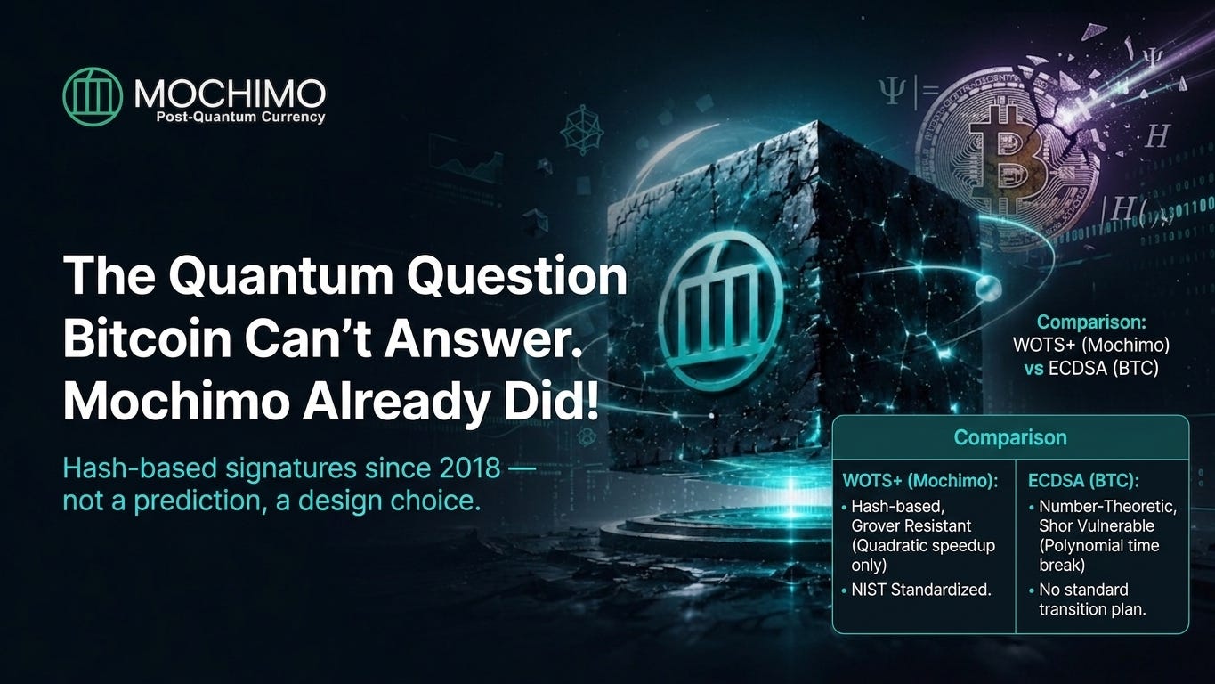 The Quantum Question Bitcoin Can’t Answer. Mochimo Already Did!