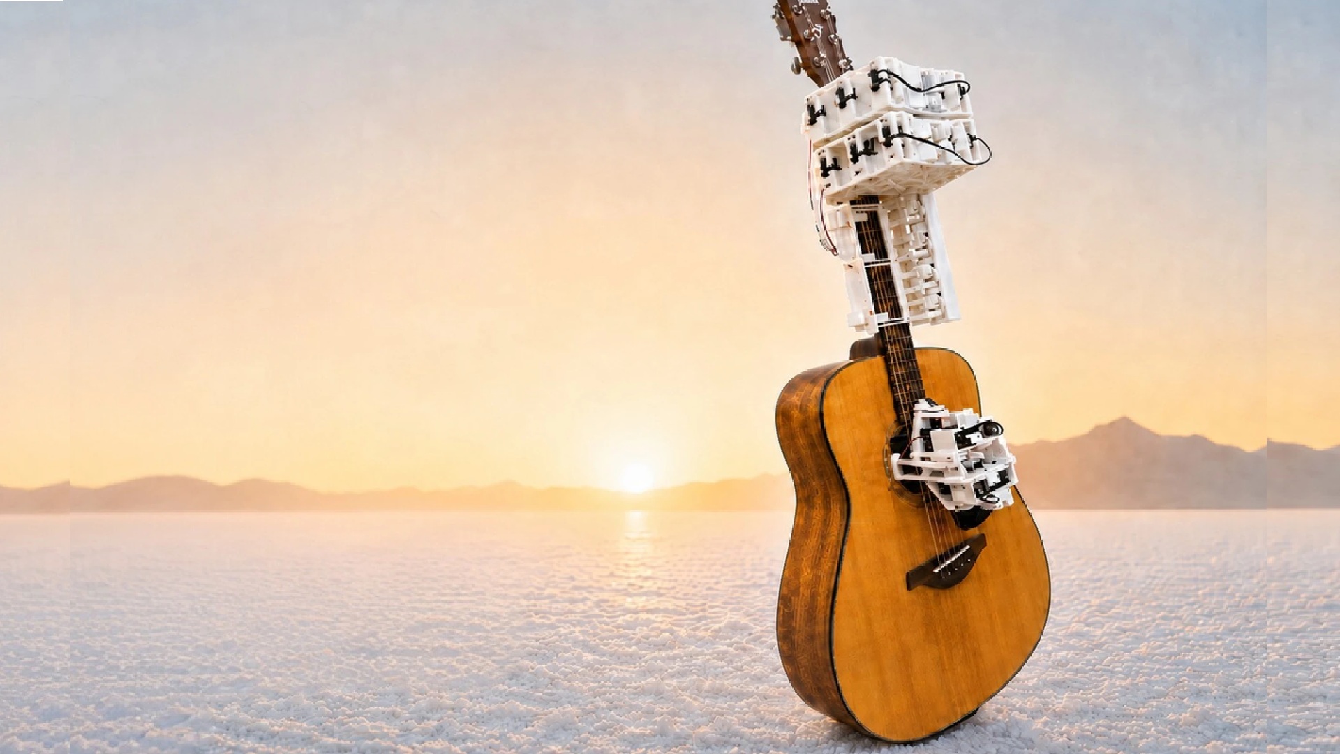 This 3D-printable robot clips onto your guitar and plays it like a human