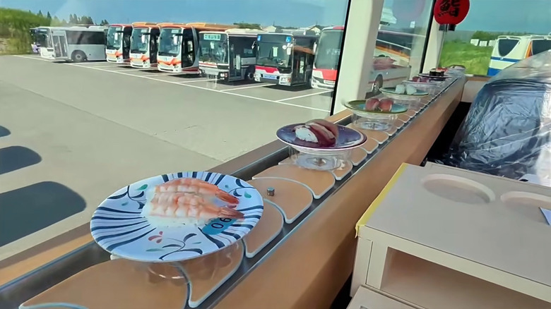 Tokyo’s Sushi Bus combines conveyor belt dining with open-air sightseeing