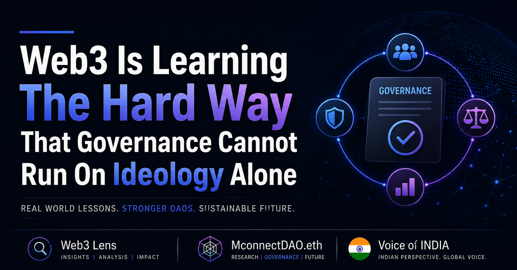 Web3 Is Learning The Hard Way That Governance Cannot Run On Ideology Alone