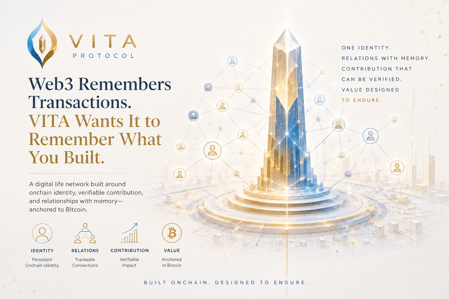 Web3 Remembers Transactions. VITA Wants It to Remember What You Built.