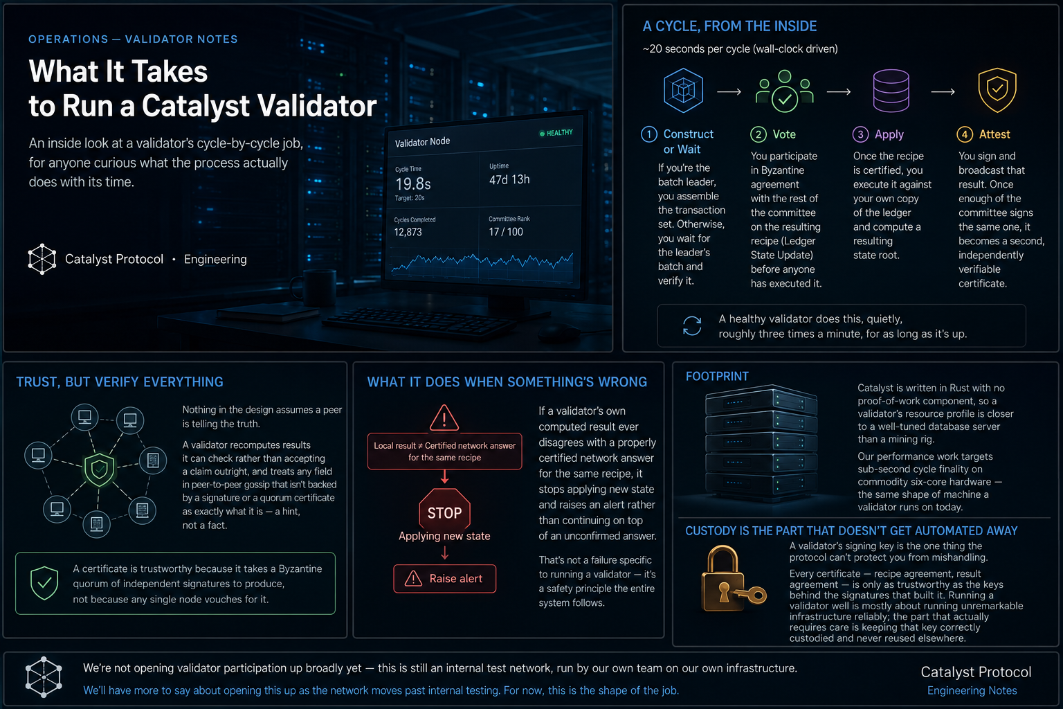 What It Takes to Run a Catalyst Validator