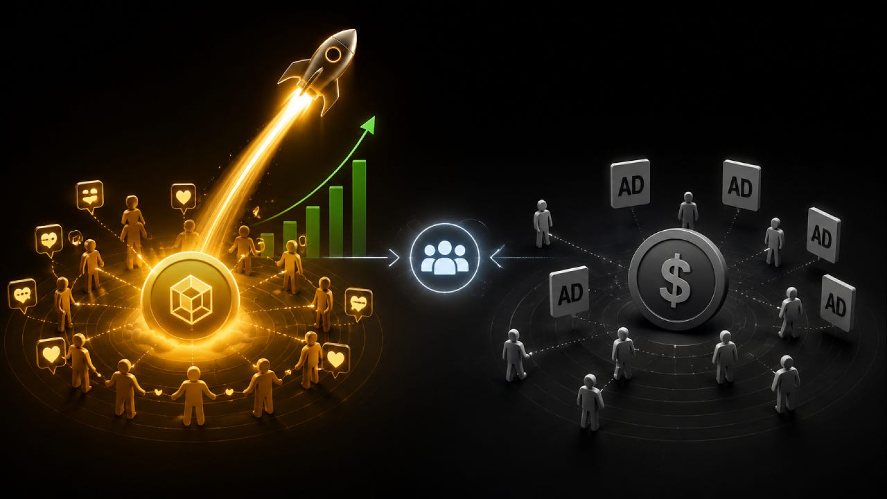 Why Narrative-Driven Crypto Growth Beats Paid Ads Every Single Time