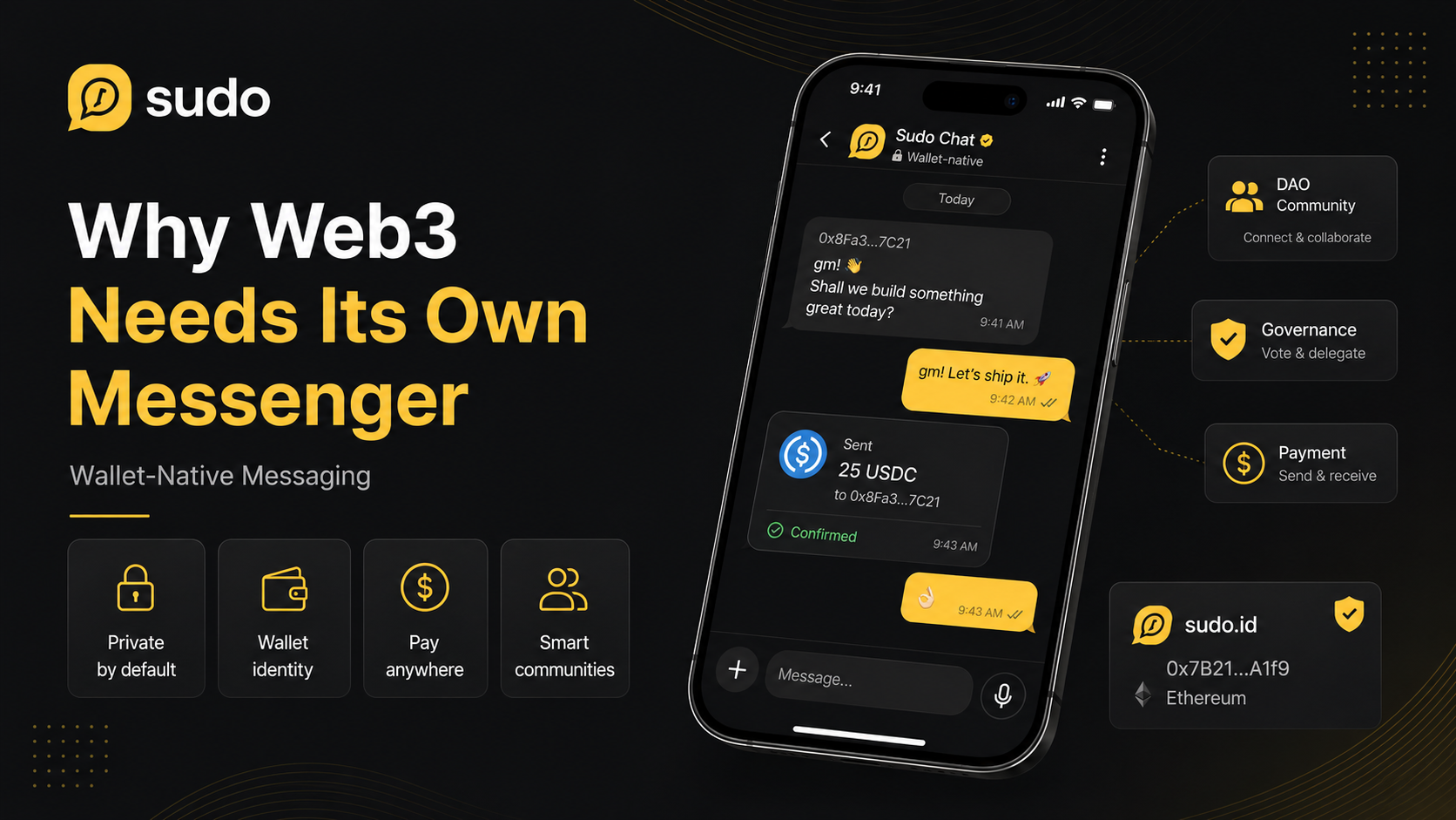 Why Web3 Needs Its Own Messenger — And Why We Built Sudo