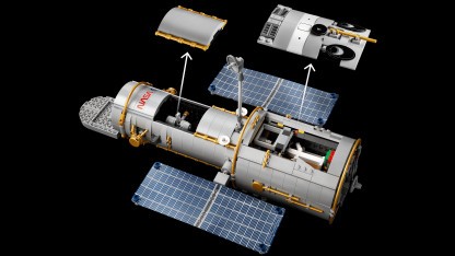 Zum Öffnen: Lego bringt Hubble-Teleskop
