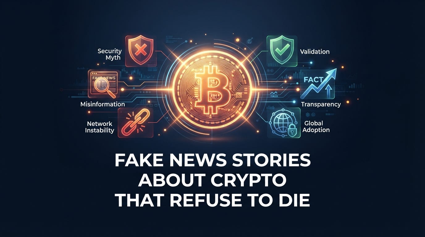 10 Fake News stories about Crypto