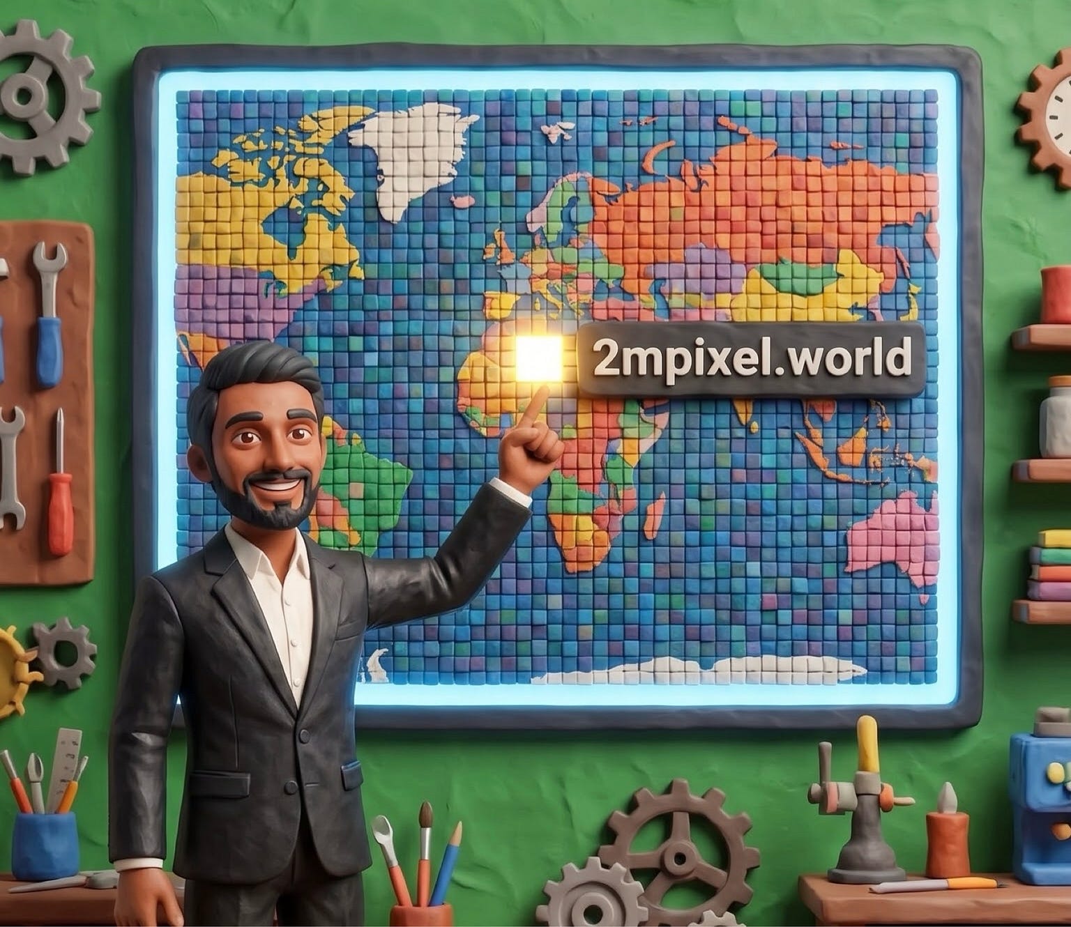 2M Pixel World: Own a Pixel of Internet History in Upgraded AI ERA