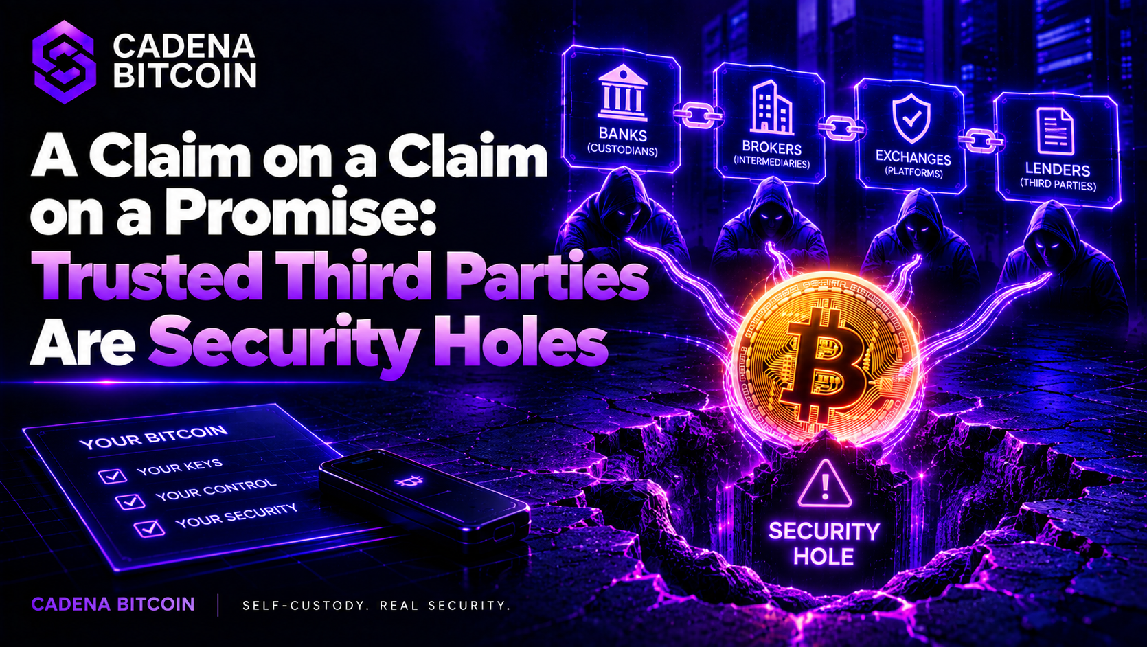 A Claim on a Claim on a Promise: Trusted Third Parties Are Security Holes