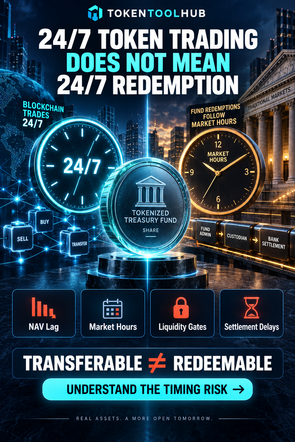 A Tokenized Fund Can Trade 24/7 Without Being Redeemable 24/7