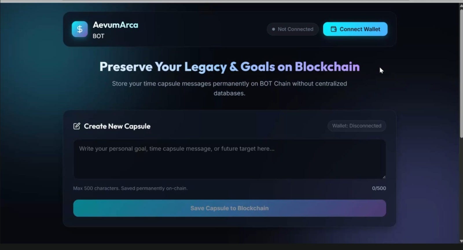 AevumArca Is Officially Live on BOT Chain Mainnet