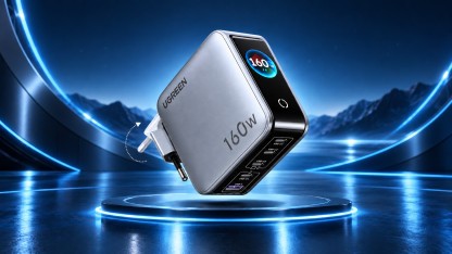 Anzeige: 160-W-USB-Ladegerät von Ugreen mit 5 Anschlüssen und Display zum Tiefstpreis