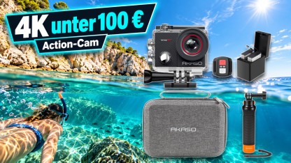 Anzeige: 4K-Action-Cam mit Zubehör für keine 100 Euro bei Amazon im Angebot