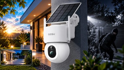 Anzeige: 4K-Solar-WLAN-Überwachungskamera für den Außenbereich jetzt zum Amazon-Tiefpreis nur …