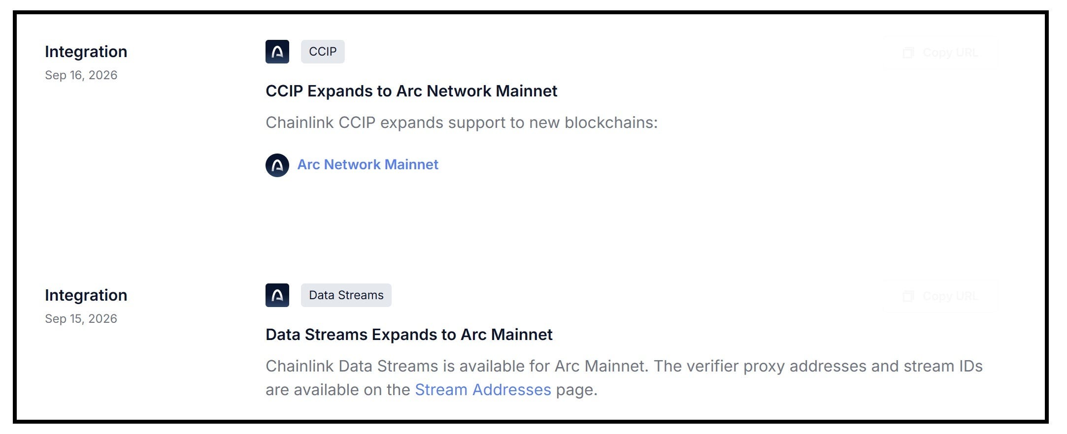 Arc Just Launched Mainnet With Chainlink Live From Block One.