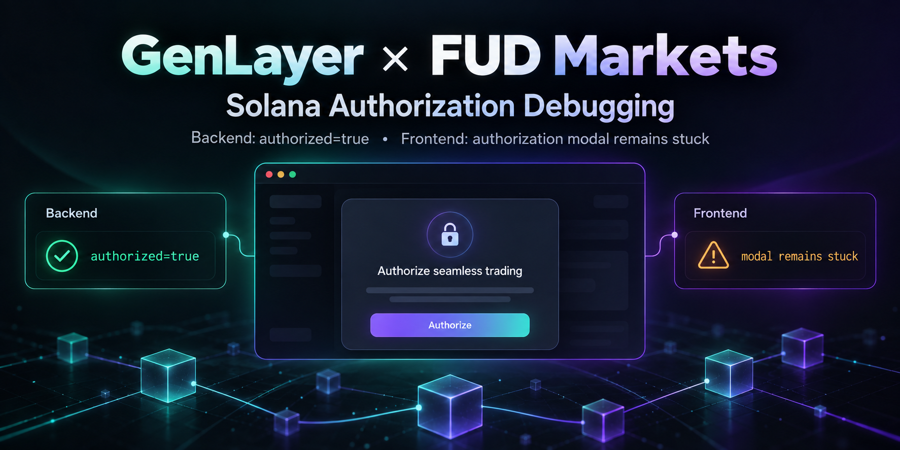 Backend Says “Authorized”, Frontend Stays Stuck: Debugging FUD Markets on Solana