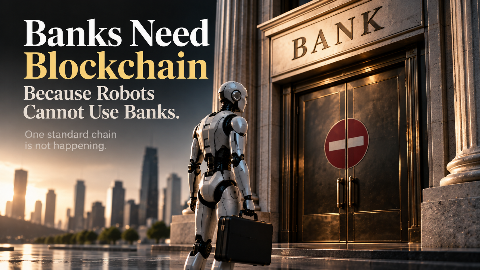 Banks Need Blockchain Because Robots Cannot Use Banks