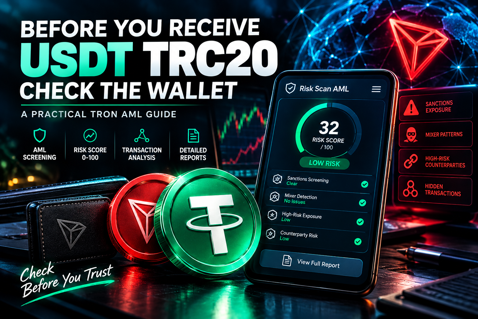 Before You Receive USDT TRC20, Check the Wallet: A Practical TRON AML Guide