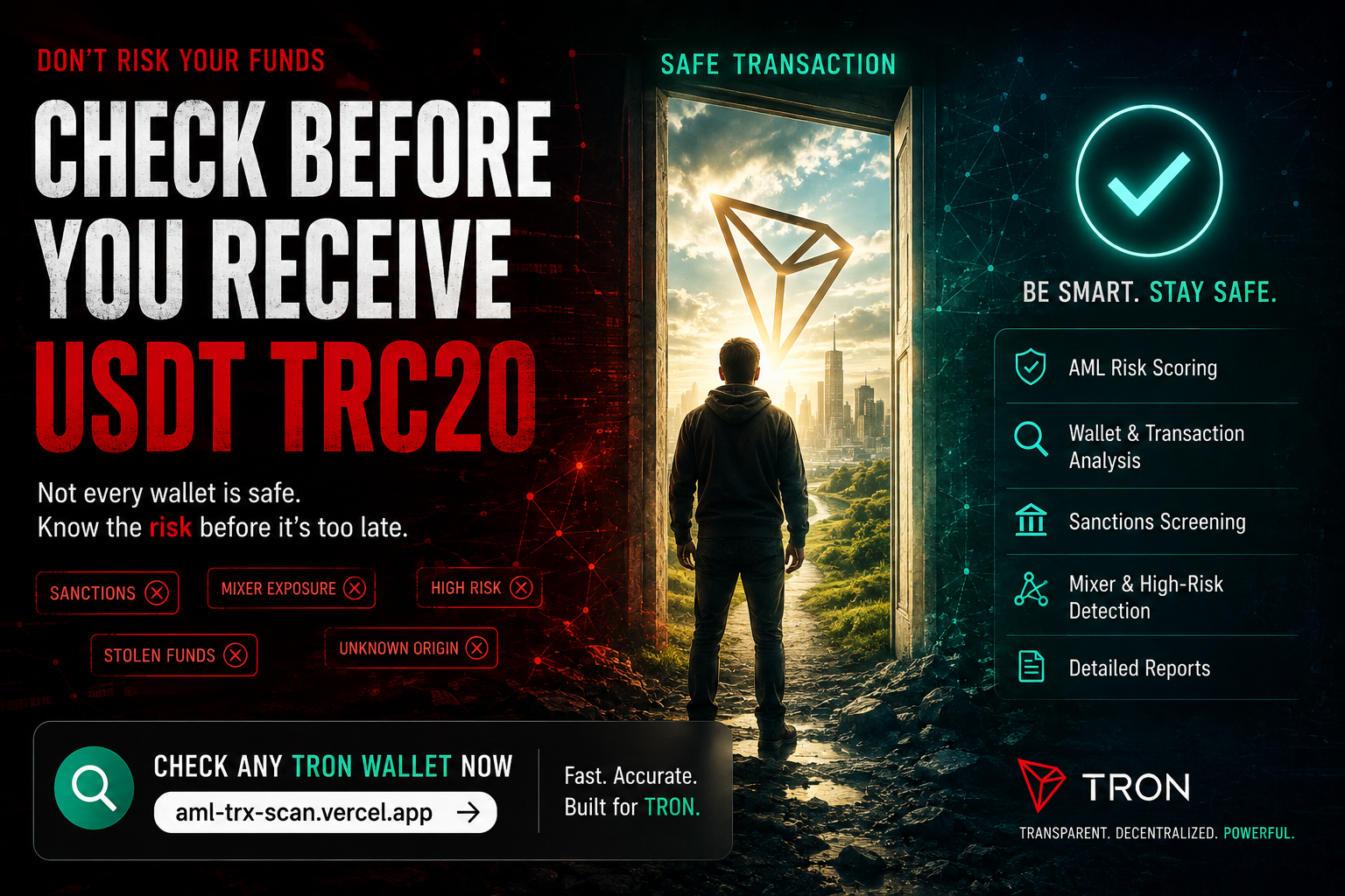 Before You Receive USDT TRC20: How to Check a TRON Wallet for AML Risk
