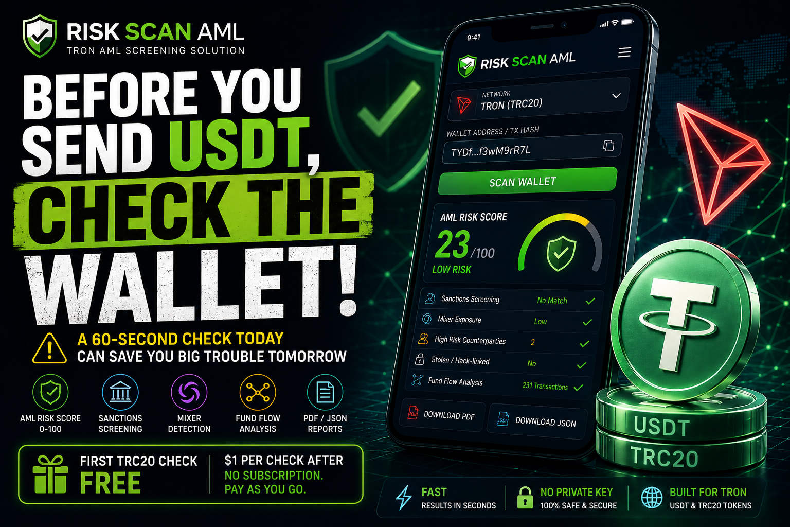 Before You Send USDT: 7 Things to Check in a Crypto Wallet First