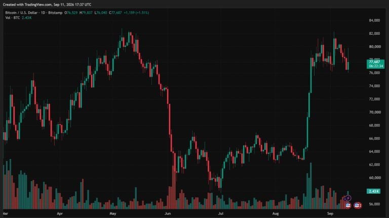 Bitcoin Price Spikes Near $80K as CPI Matches Forecasts