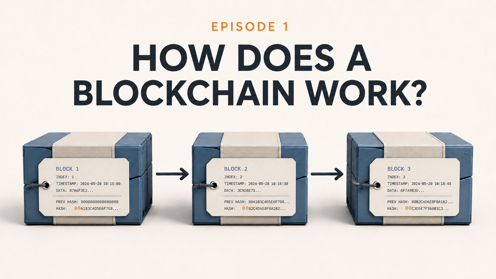 Blockchain and Bitcoin Explained in 6 Episodes — Episode 1
