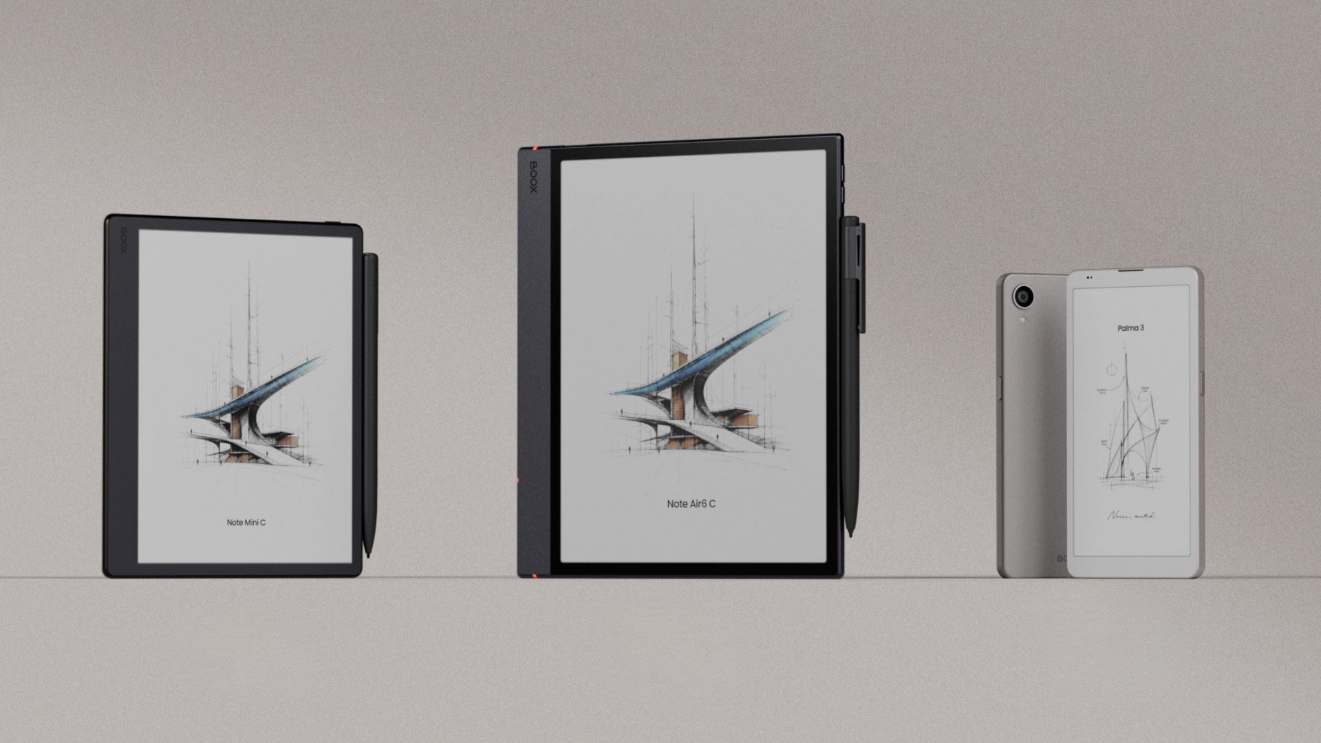 Boox just dropped 3 new devices: Meet the Palma 3, Note Air6 C, and Note Mini C