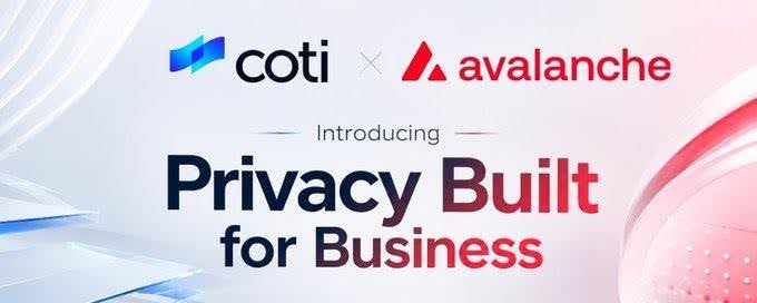 COTI Brings 3,000x Faster Privacy to Avalanche With Private AVAX and USDC Launch