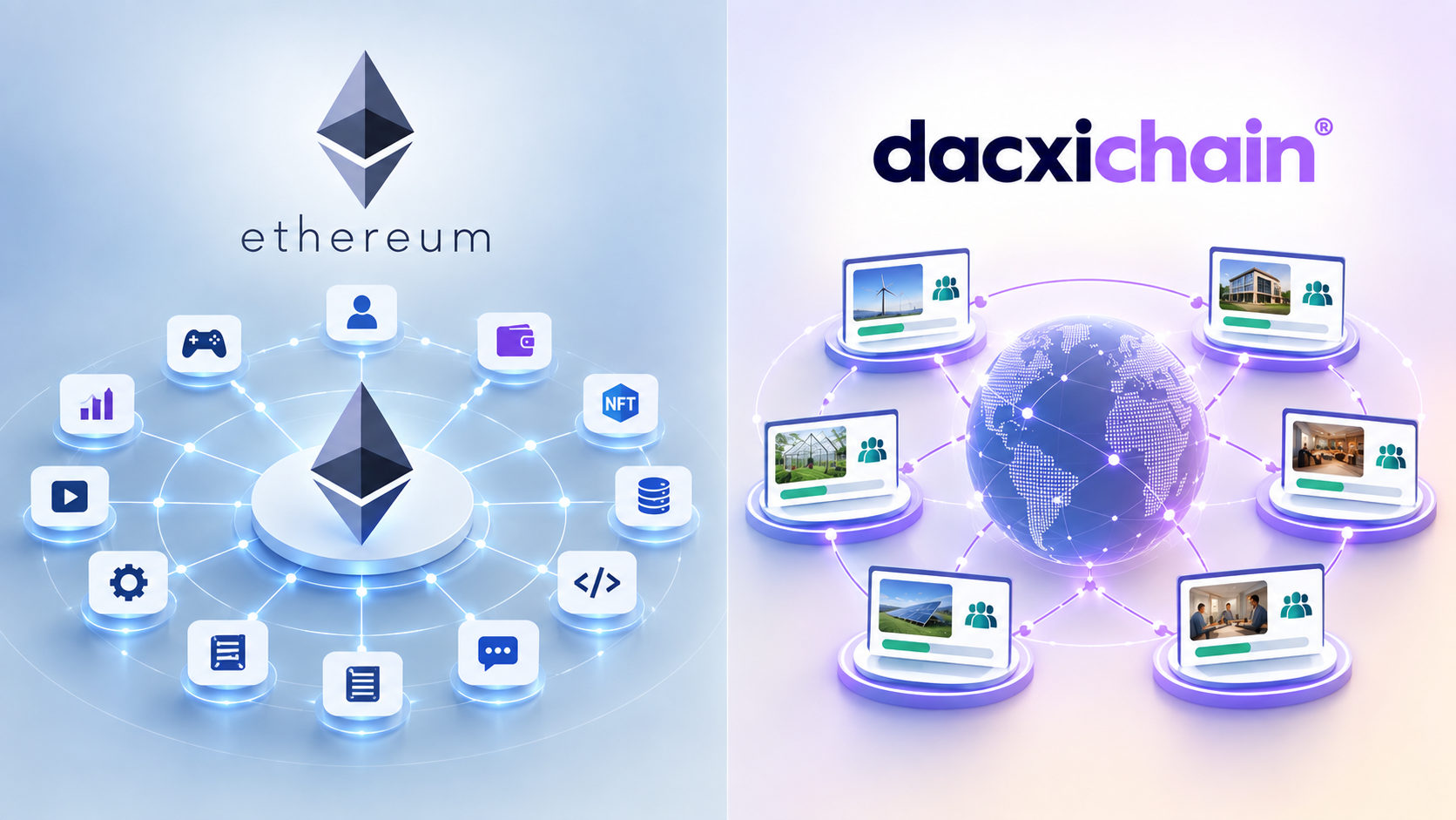 Different Purposes: Dacxi Chain and Ethereum Explained
