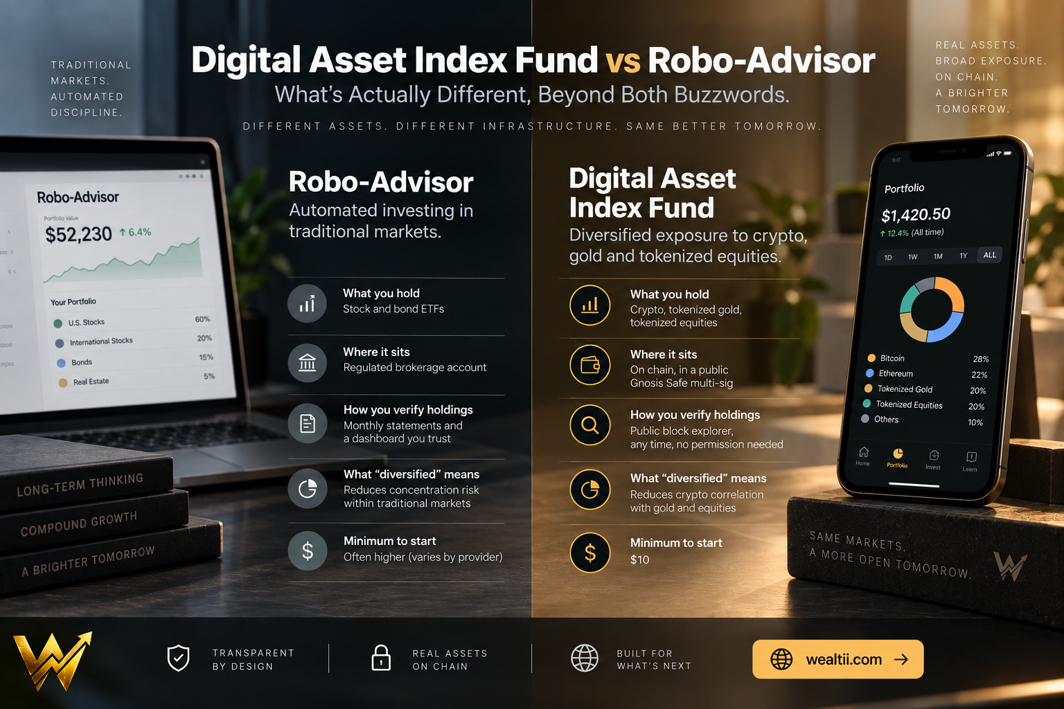 Digital Asset Index Fund vs Robo-Advisor