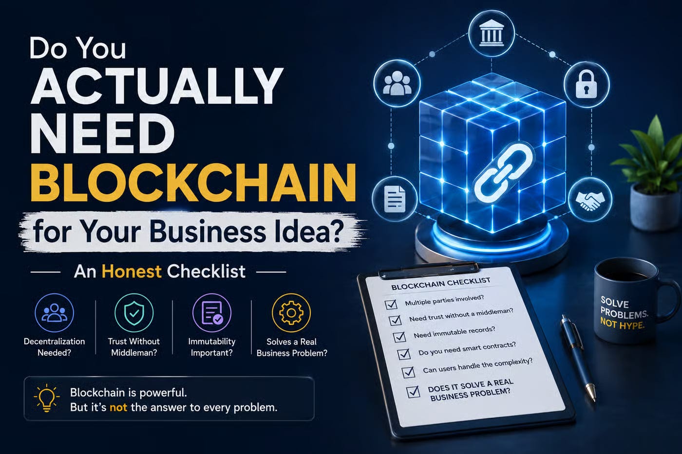 Do You Actually Need Blockchain for Your Business Idea?