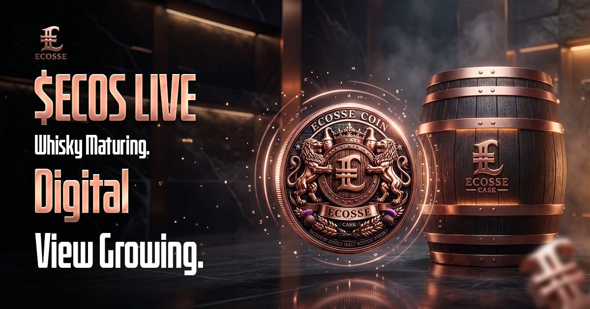 $ECOS Token Sale Live as ECOSSE Brings Whisky Maturation Into the Digital World