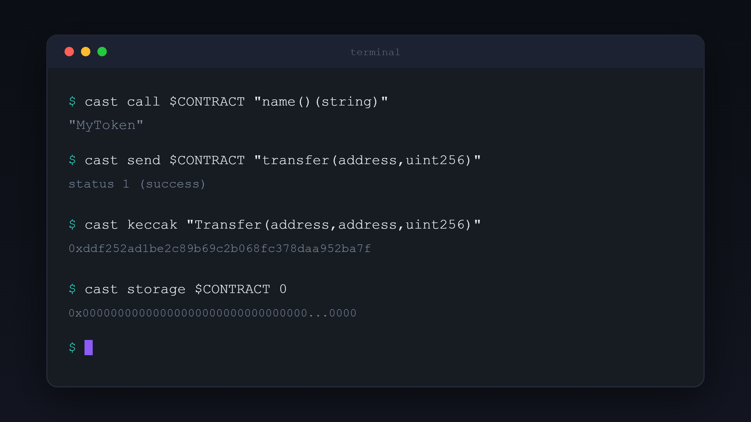 Ethereum Transactions with Foundry’s cast