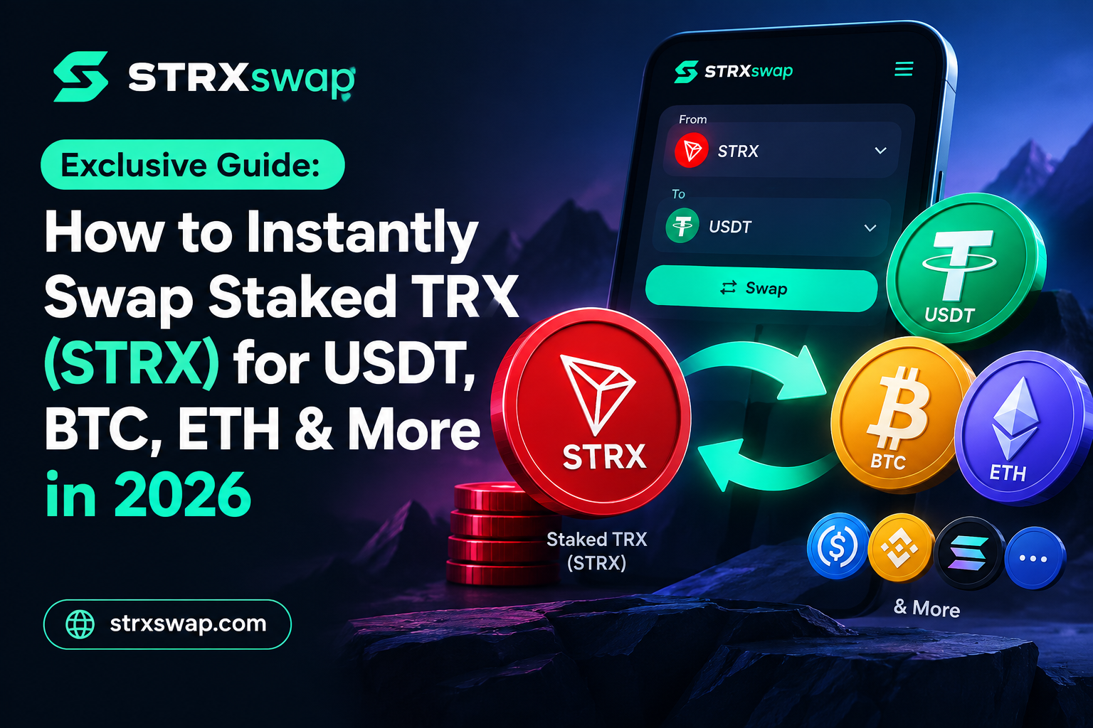 Exclusive Guide: How to Instantly Swap Staked TRX (STRX) for USDT, BTC, ETH & More in 2026