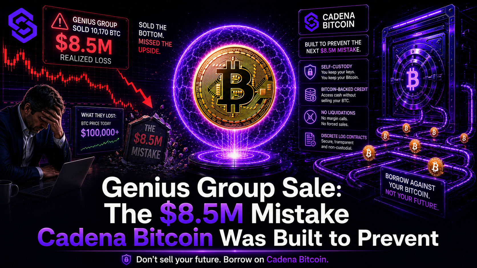 Genius Group Sale: The $8.5M Mistake Cadena Bitcoin Was Built to Prevent