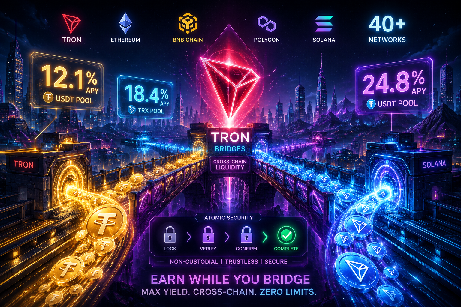 How to Bridge from TRON and Earn Up to 24.8%