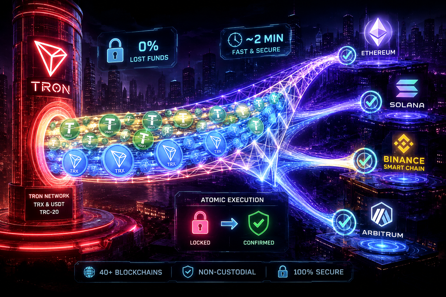 How to Bridge USDT from TRON to Ethereum & 40+ Chains in Under 2 Minutes (Safest Non-Custodial…