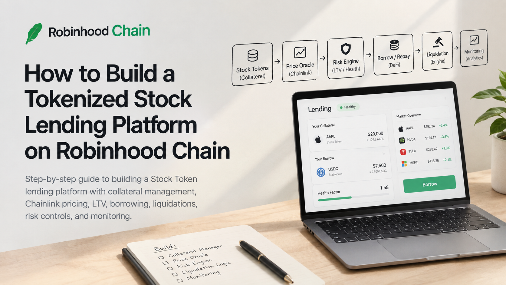 How to Build a Tokenized Stock Lending Platform on Robinhood Chain