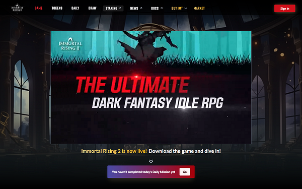 Immortal Rising II Rewards Rewards, APY & Dashboard