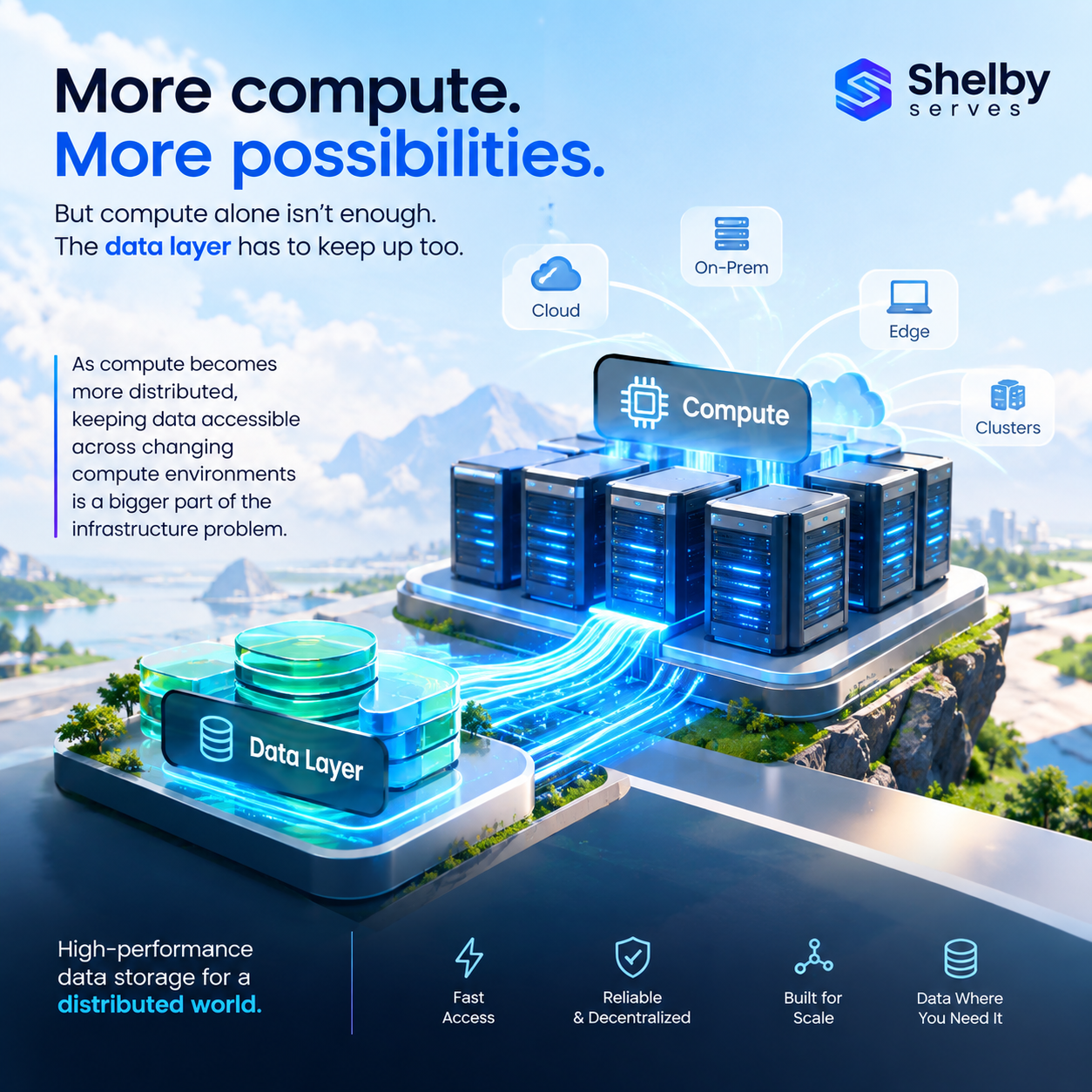 More Compute Means the Data Layer Matters More