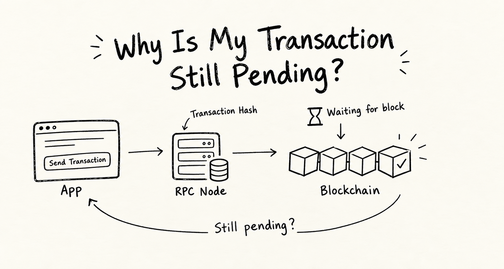 My App keeps showing Transaction Pending –