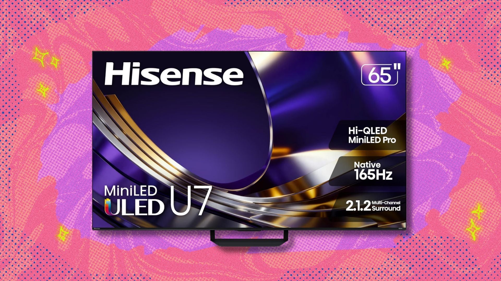 Normally $1,499.99, the Hisense 65-inch U7 Mini-LED ULED 4K TV is $652 off right now at Amazon