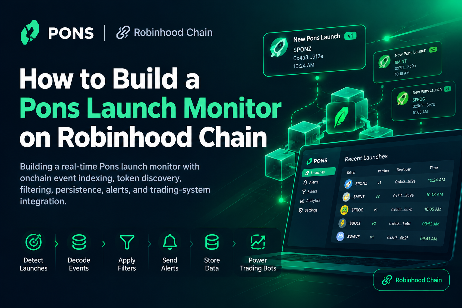 Pons Launch Monitor: How to Track New Token Launches on Robinhood Chain