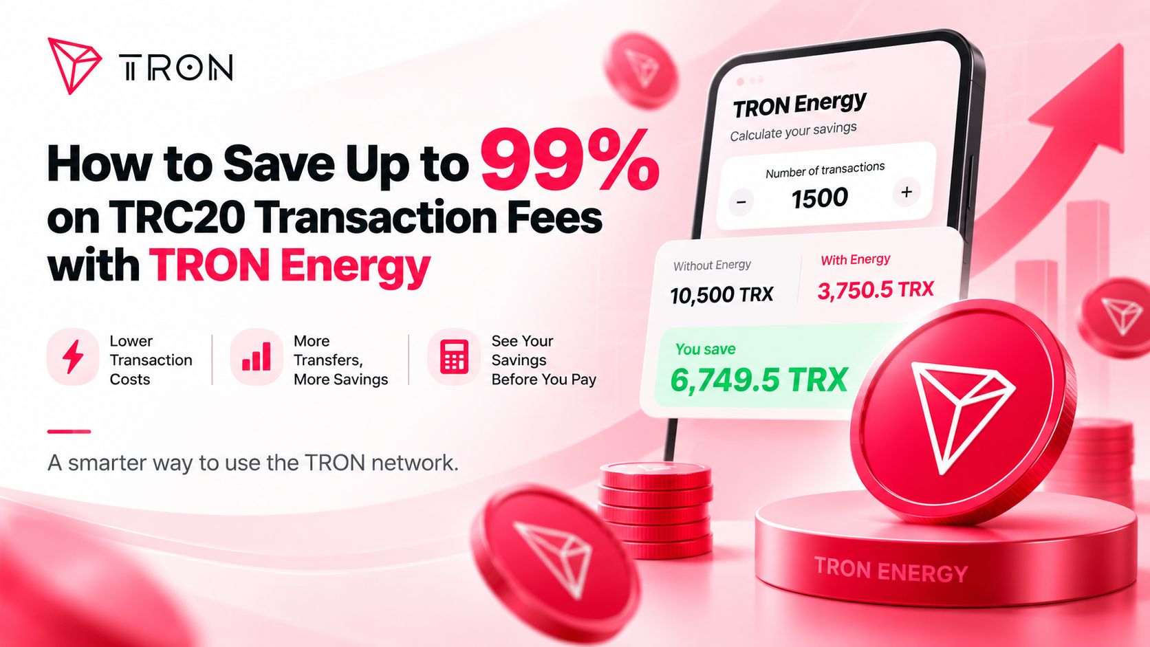 Save Up to 99% on TRC20 Transaction Fees with TRON Energy
