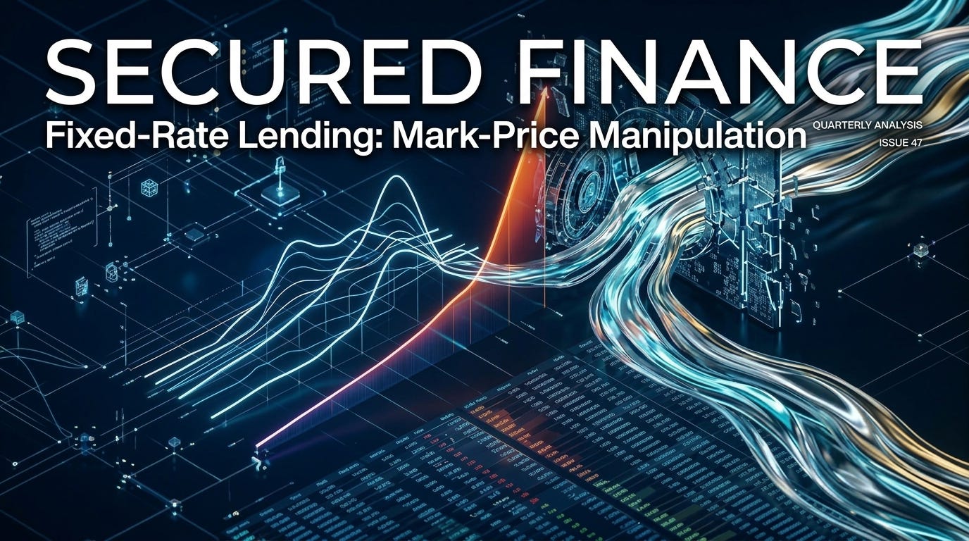 Secured Finance Fixed-Rate Lending — Mark-Price Manipulation