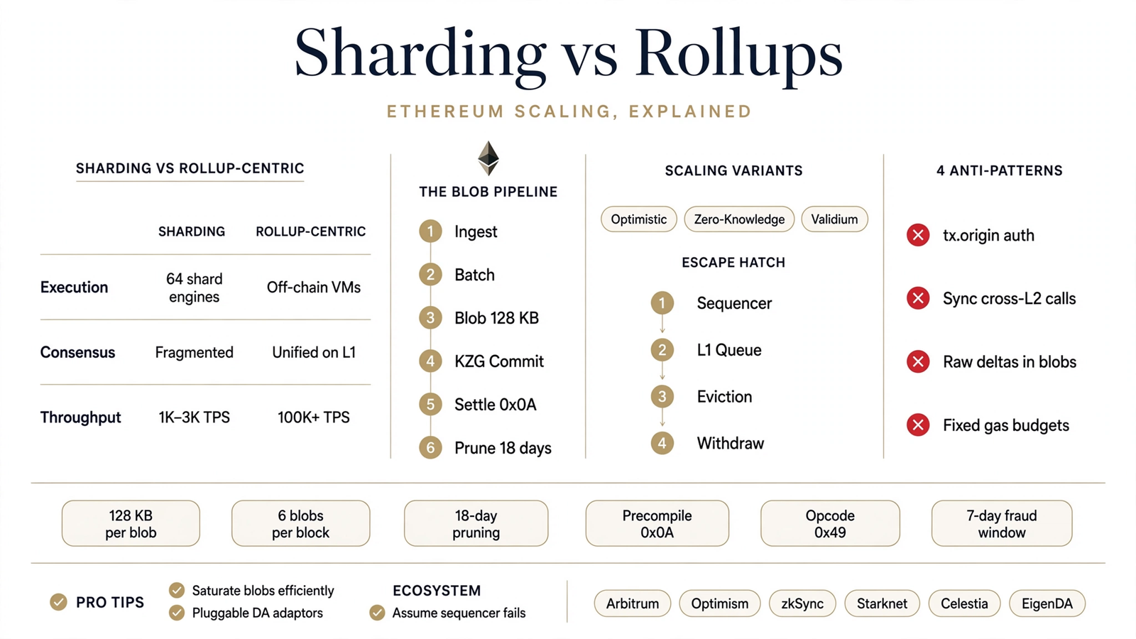 Sharding vs Rollups: Two Competing Visions for Ethereum Scaling