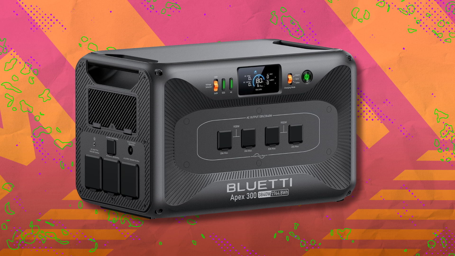 Stay juiced up with $200 off the Bluetti Apex 300 portable power station