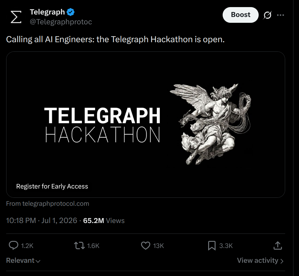Telegraph Hackathon: Season I Apps and Miners