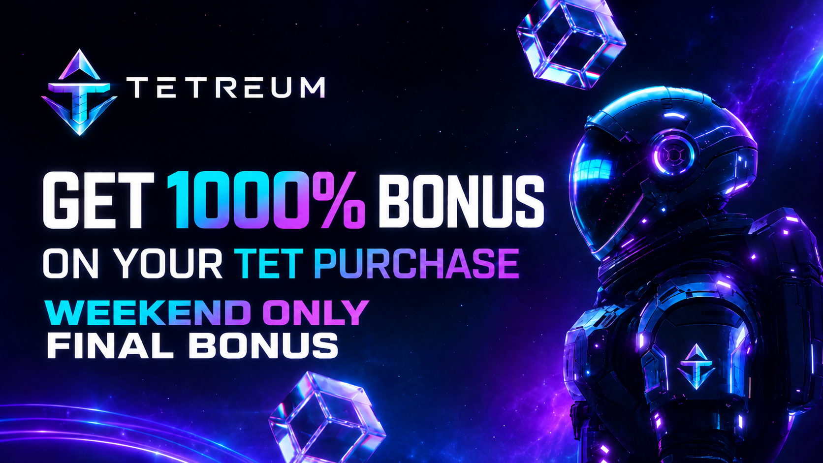 Tetreum Final 1000% Bonus Ends September 13 Before Listing