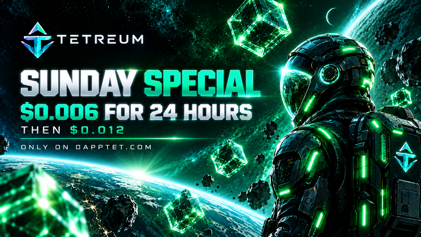 Tetreum Sunday Special: $TET at $0.006 for 24 Hours Before the Price Doubles